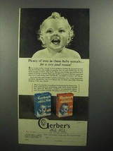 1945 Gerber&#39;s Baby Food Ad - Plenty of Iron - £14.78 GBP