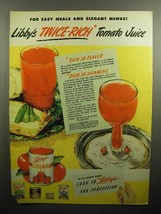 1947 Libby&#39;s Tomato Juice Ad - Twice Rich Tomato Juice - $18.49