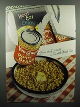 1948 Van Camp&#39;s Pork and Beans Ad - Quick Meal Time - £14.78 GBP