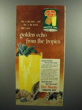 1952 Del Monte Pineapple Juice Ad - From Tropics - £14.78 GBP