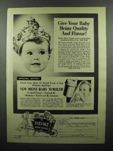 1953 Heinz Baby Food Ad - Give Your Baby Quality - $18.49