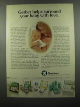 1973 Gerber&#39;s Baby Food Ad - Surround With Love - £14.78 GBP