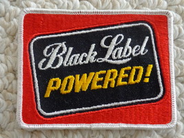 Vintage “Black Label Powered!” Cloth Patch (#1860) - £8.68 GBP