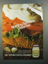 1985 Kraft Mayonnaise Ad - Nothing Spreads Creamier - £14.48 GBP