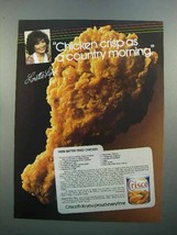 1986 Crisco Shortening Ad - Loretta Lynn - Chicken - £14.54 GBP