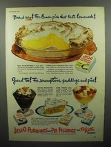 1951 Jell-O Pudding Ad - Lemon Pies Taste Homemade! - £14.78 GBP