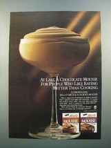 1986 Jell-o Chocolate Mousse Ad - Like Eating - £14.26 GBP