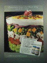 1988 Kraft Miracle Whip Ad - Heavenly 7 Layered Salad - £14.61 GBP