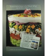 1988 Kraft Miracle Whip Ad - Heavenly 7 Layered Salad - £14.78 GBP