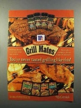1999 McCormick Grill Mates Spices Ad - Grilling - $18.49
