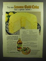 1951 Kraft Salad Oil Ad - New Lemon Gold Cake - $18.49