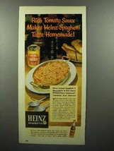 1951 Heinz Spaghetti Ad - Rich Tomato Sauce - $18.49