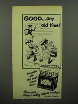 1951 Sunshine Cheez-it Crackers Ad - Good Any Time - £14.78 GBP