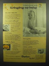 1957 Gerber&#39;s Baby Food Ad - Bringing Up Baby - £14.78 GBP