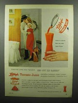 1959 Libby's Tomato Juice Ad - Love You Tender, Slender - $18.49
