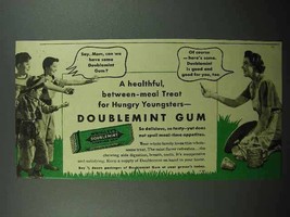 1940 Wrigley&#39;s Doublemint Gum Ad - Healthful Treat - £14.73 GBP