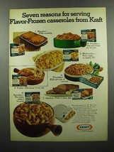 1972 Kraft Flavor-Frozen Casserole Ad - 7 Reasons - $18.49