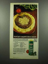 1972 Kraft 100% Grated Parmesan Cheese Ad! - $18.49