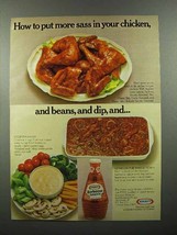 1978 Kraft Barbecue Sauce Ad - Put More Sass in Chicken - £14.50 GBP