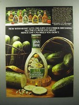1980 Wish Bone Lite Creamy Cucumber Dressing Ad - £14.78 GBP