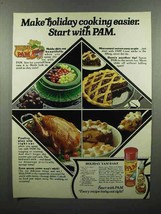 1980 Pam Cooking Spray Ad - Start With Pam - $18.49