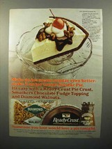 1982 Diamond Walnuts Ad - Ice Cream Sunday Pie - £14.85 GBP