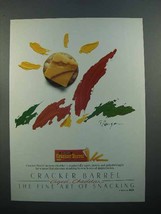 1986 Kraft Cracker Barrel Aged Cheddar Cheese Ad - £14.54 GBP