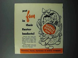 1953 Fleer Dubble Bubble Gum Ad - Easter Baskets - $18.49