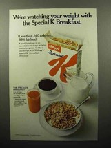 1969 Kellogg&#39;s Special K Cereal Ad - Watching Weight - £13.99 GBP