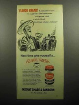 1957 Chase &amp; Sanborn Instant Coffee Ad - Flavor Break - $18.49