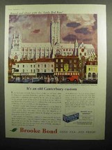 1959 Brooke Bond Tea Ad - An Old Canterbury Custom - £14.78 GBP