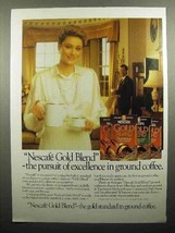 1985 Nescafe Gold Blend Coffee Ad - Pursuit Excellence - £14.78 GBP