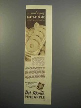 1937 Del Monte Pineapple Ad - a Gay Party-Pleaser - £14.78 GBP
