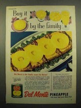 1950 Del Monte Pineapple Ad - Buy it By the Family - £14.78 GBP