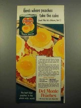1951 Del Monte Peaches Ad - Take The Cake - $18.49