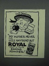 1952 Royal Baking Powder Ad - My Mother - £14.26 GBP