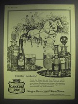 1959 Canada Dry Ginger Ale Soda, Tonic Water Ad - £14.53 GBP