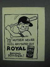 1953 Royal Baking Powder Ad - My Mother - $18.49