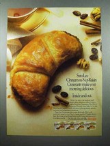 1985 Sara Lee Cinnamon-Nut-Raisin Croissants Ad - $18.49