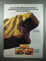 1986 Duncan Hines Peanut Butter Brownies Mix Ad - £14.53 GBP