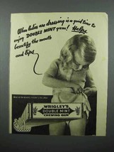 1937 Wrigley&#39;s Doublemint Gum Ad - Ladies Dressing - £14.73 GBP