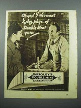 1937 Wrigley&#39;s Doublemint Gum Ad - I Also Want - £14.73 GBP