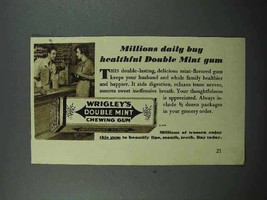 1938 Wrigley&#39;s Doublemint Gum Ad - Millions Daily - £14.73 GBP