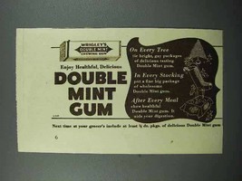 1938 Wrigley&#39;s Doublemint Gum Ad - Healthful, Delicious - £14.73 GBP