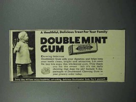 1939 Wrigley&#39;s Doublemint Gum Ad - Delicious Treat - £14.73 GBP