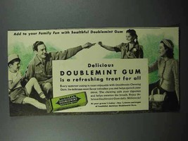 1940 Wrigley&#39;s Doublemint Gum Ad - Add to Family Fun - £14.49 GBP