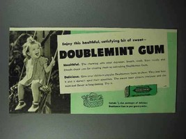 1940 Wrigley&#39;s Doublemint Gum Ad - Bit of Sweet - £14.73 GBP