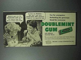 1940 Wrigley&#39;s Doublemint Gum Ad - Fun for Youngsters - £14.73 GBP