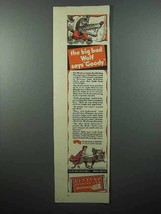 1941 Dentyne Gum Ad - Big Bad Wolf says Goody - £14.78 GBP