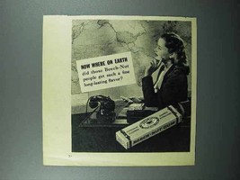 1946 Beech-Nut Gum Ad - Where On Earth - £14.53 GBP